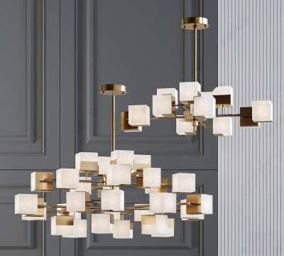 现代吊灯3D模型下载